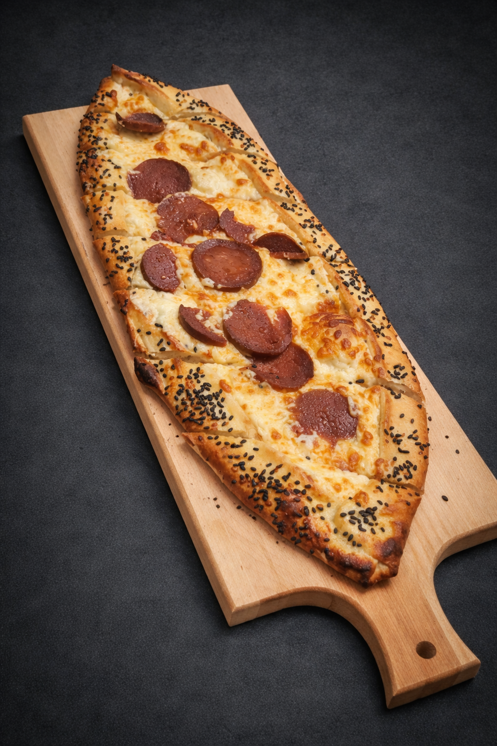 Sujuk and Cheese Pide